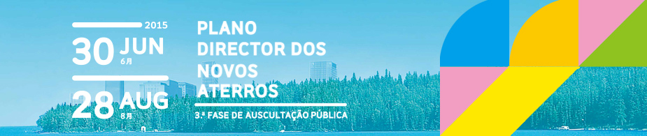 3.ª fase de auscultação pública do Plano Director dos Novos Aterros